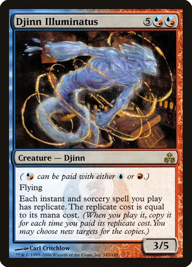 2006 Guildpact Djinn Illuminatus #142 rare card image