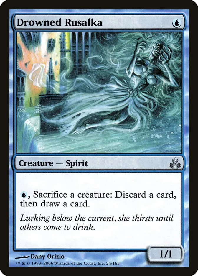 2006 Guildpact Drowned Rusalka uncommon #24 uncommon card image