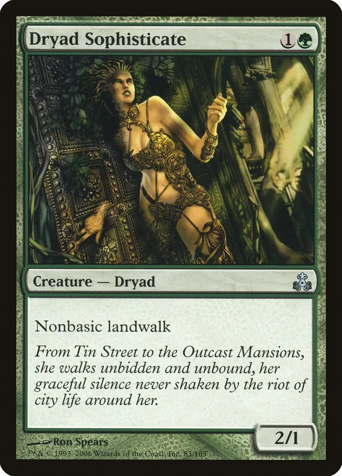 2006 Guildpact Dryad Sophisticate uncommon #83 uncommon card image