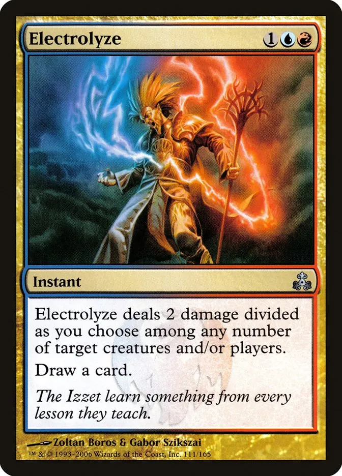 2006 Guildpact Electrolyze uncommon #111 uncommon card image