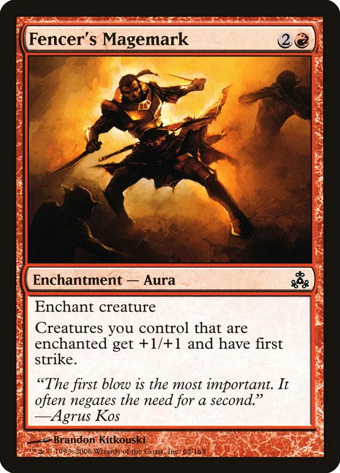 2006 Guildpact Fencer's Magemark common #65 common card image