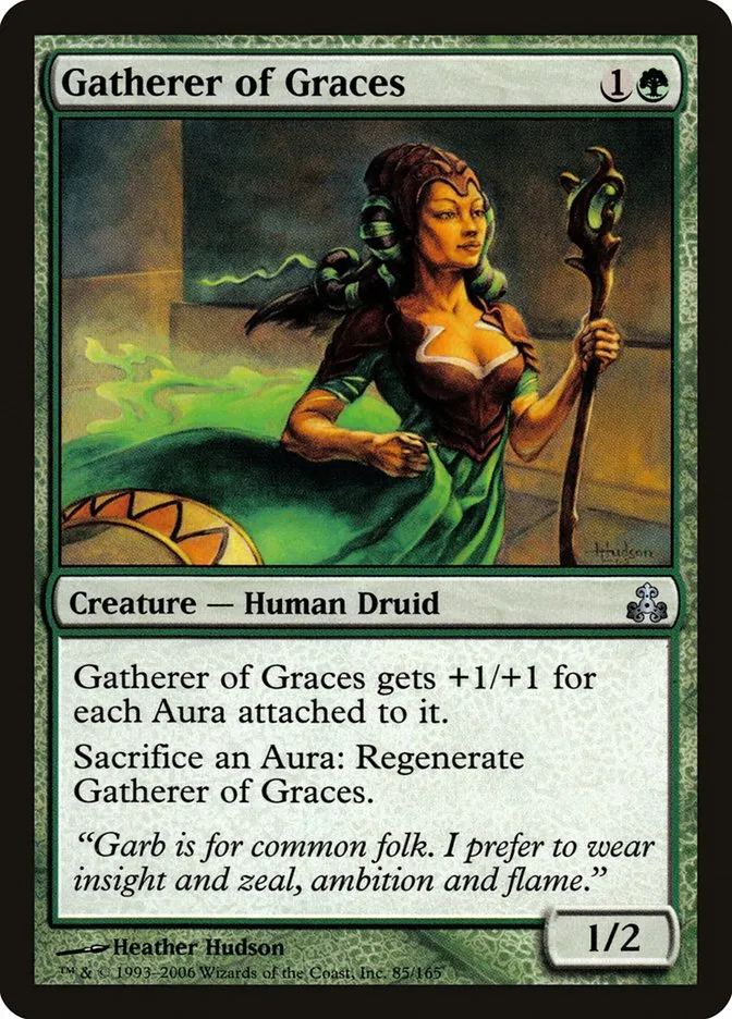 2006 Guildpact Gatherer of Graces #85 uncommon card image