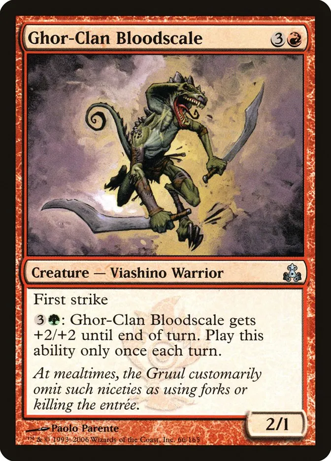 2006 Guildpact Ghor-Clan Bloodscale uncommon #66 uncommon card image