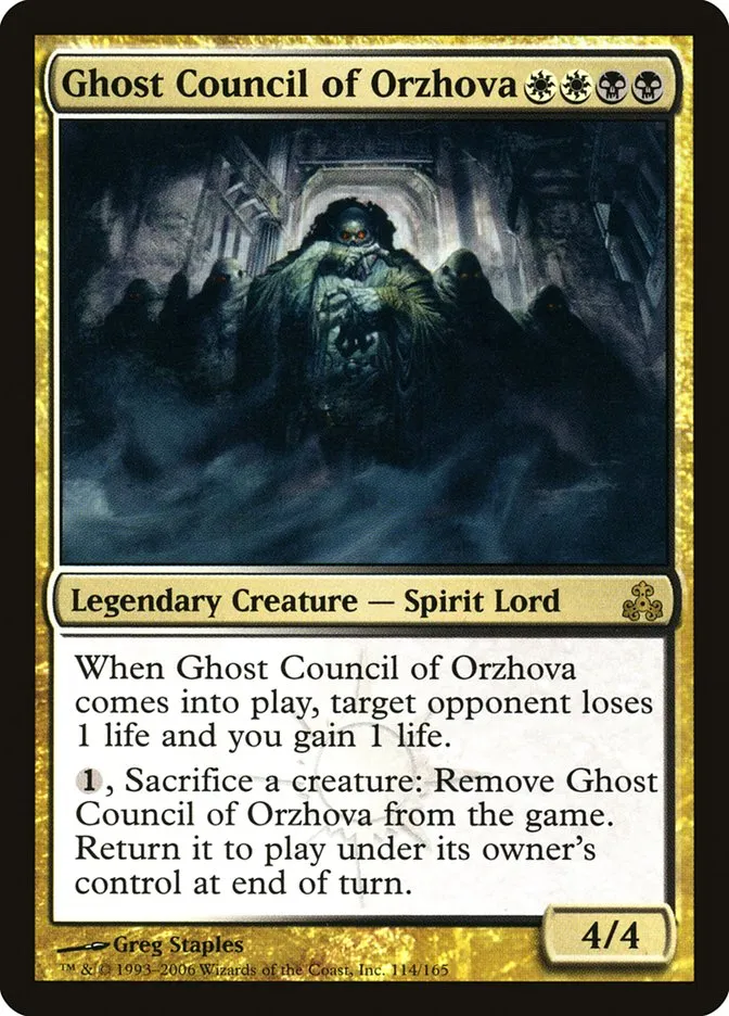 2006 Guildpact Ghost Council of Orzhova #114 rare card image