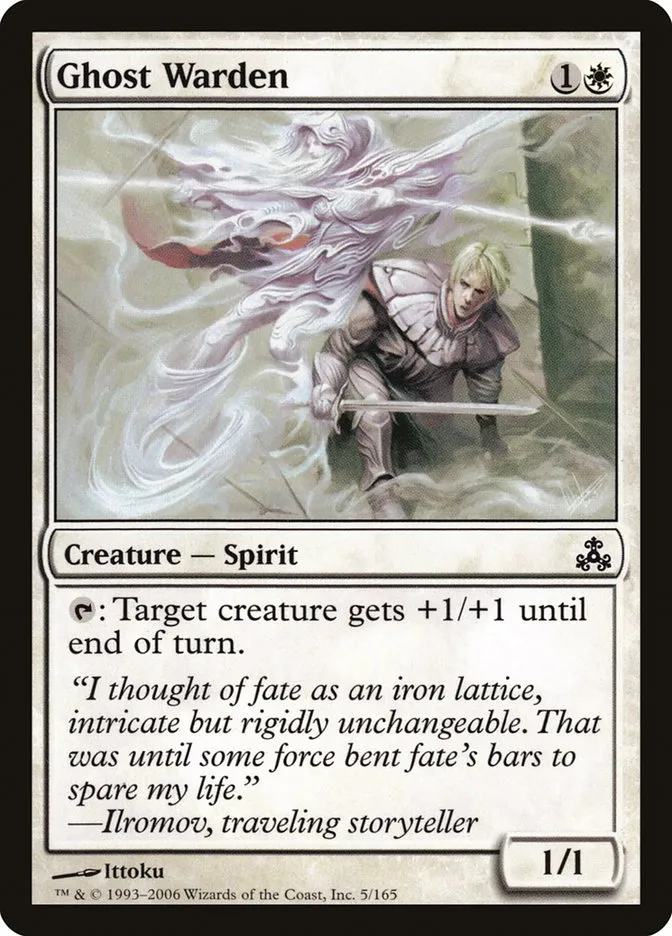 2006 Guildpact Ghost Warden common #5 common card image