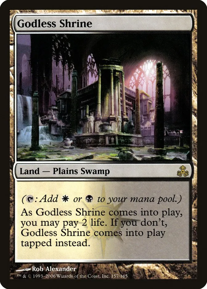 2006 Guildpact Godless Shrine rare #157 rare card image