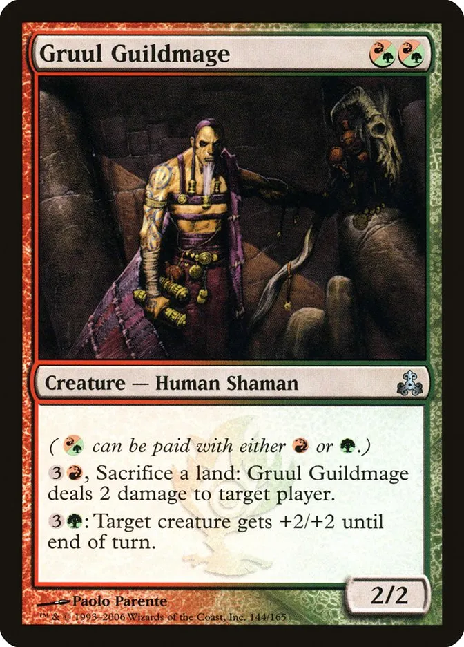 2006 Guildpact Gruul Guildmage uncommon #144 uncommon card image