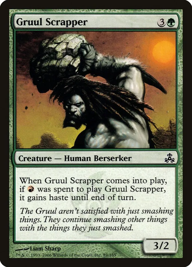 2006 Guildpact Gruul Scrapper common #89 common card image