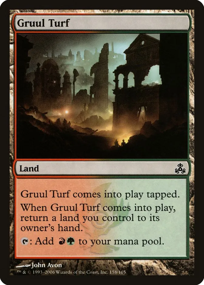 2006 Guildpact Gruul Turf common #158 common card image