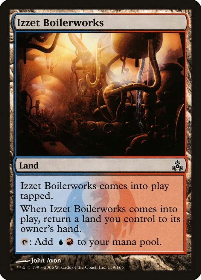 2006 Guildpact Izzet Boilerworks common #159 common card image
