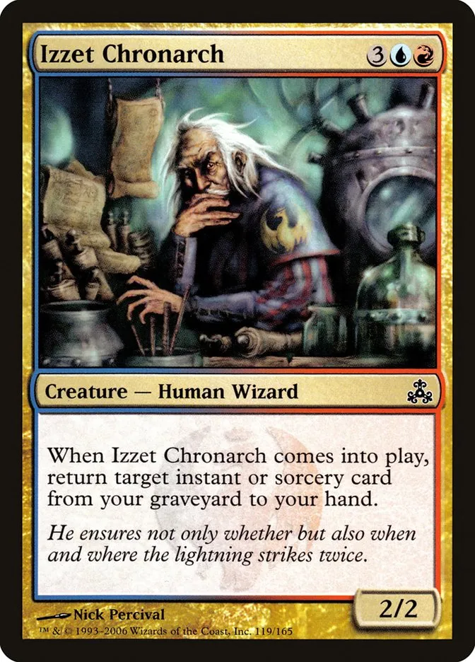 2006 Guildpact Izzet Chronarch common #119 common card image