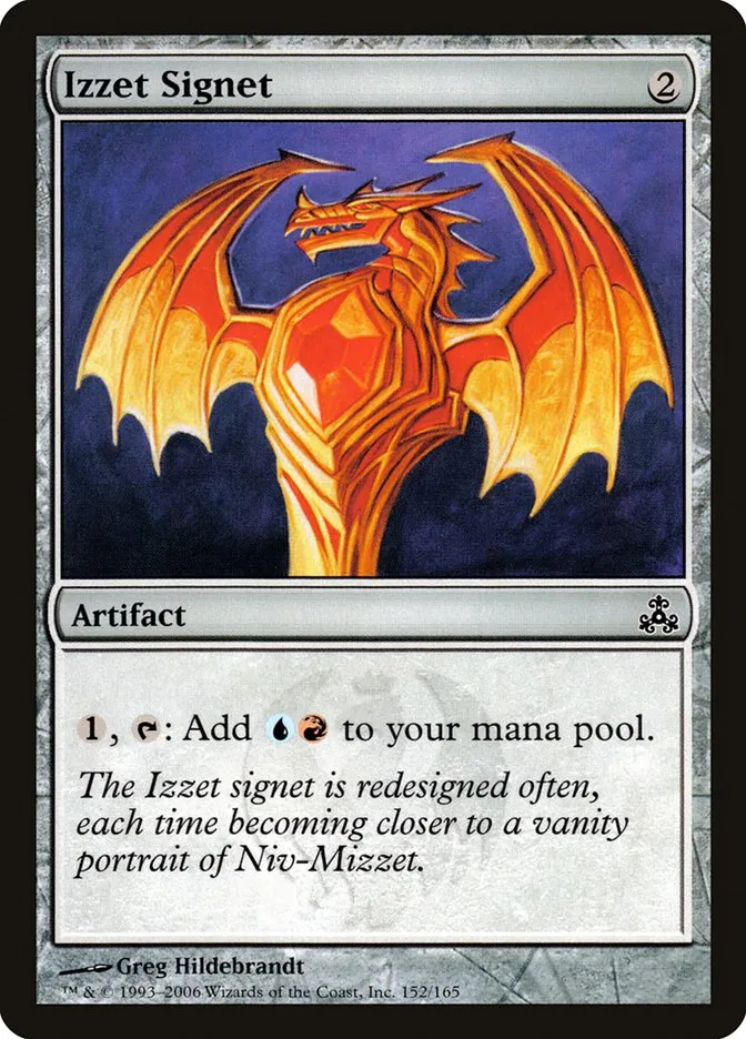 2006 Guildpact Izzet Signet common #152 common card image