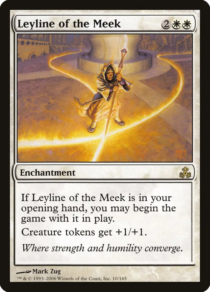 2006 Guildpact Leyline of the Meek rare #10 rare card image