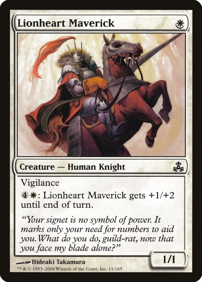 2006 Guildpact Lionheart Maverick common #11 common card image
