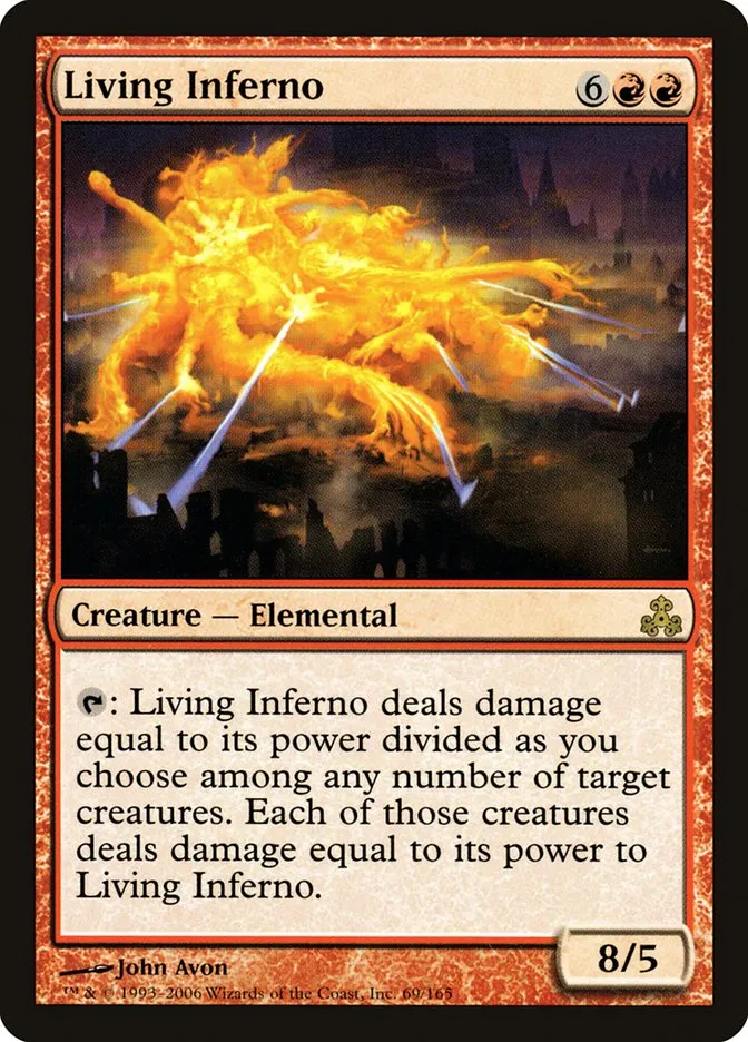 2006 Guildpact Living Inferno #69 rare card image