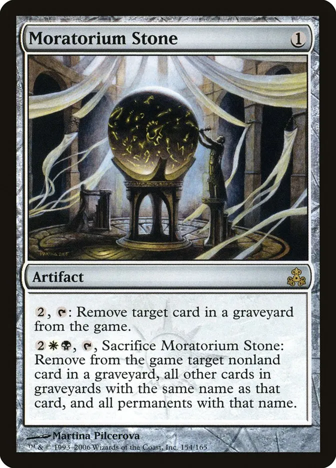 2006 Guildpact Moratorium Stone rare #154 rare card image