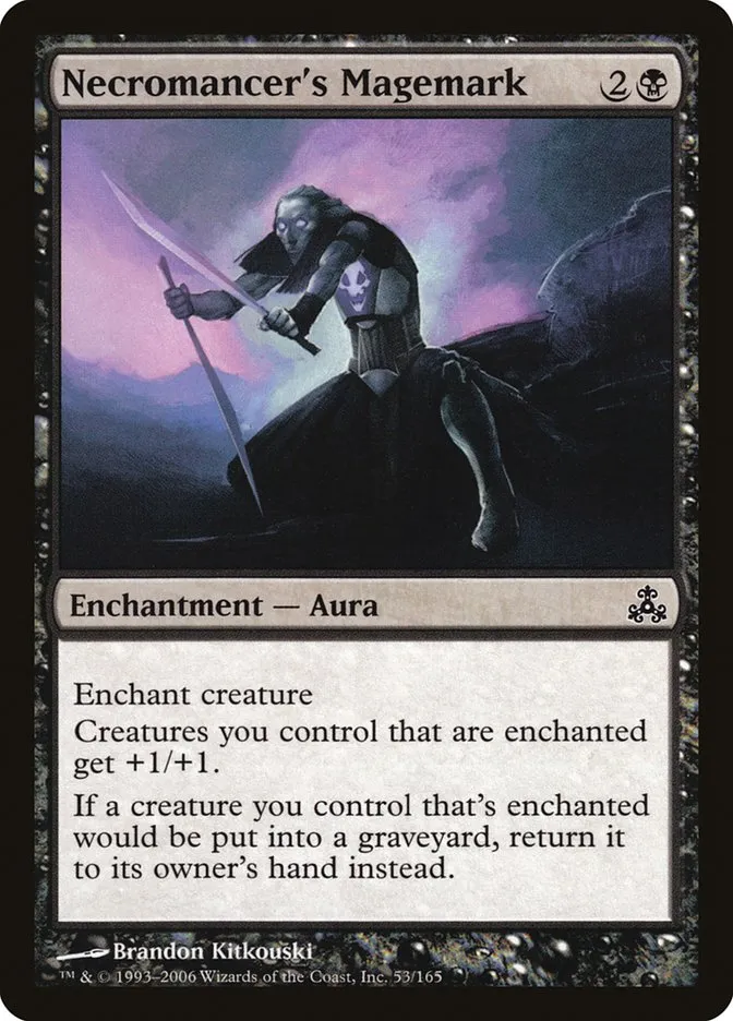 2006 Guildpact Necromancer's Magemark common #53 common card image