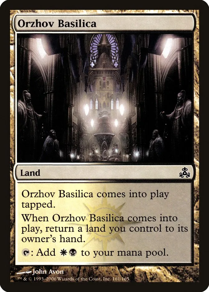 2006 Guildpact Orzhov Basilica #161 common card image