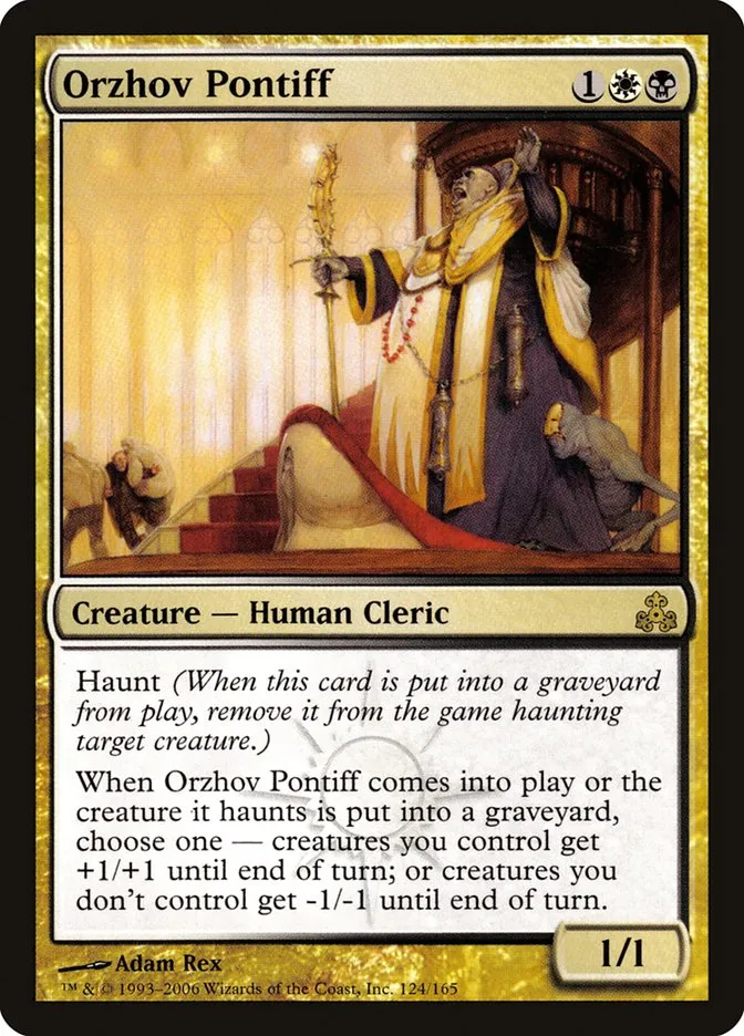 2006 Guildpact Orzhov Pontiff #124 rare card image