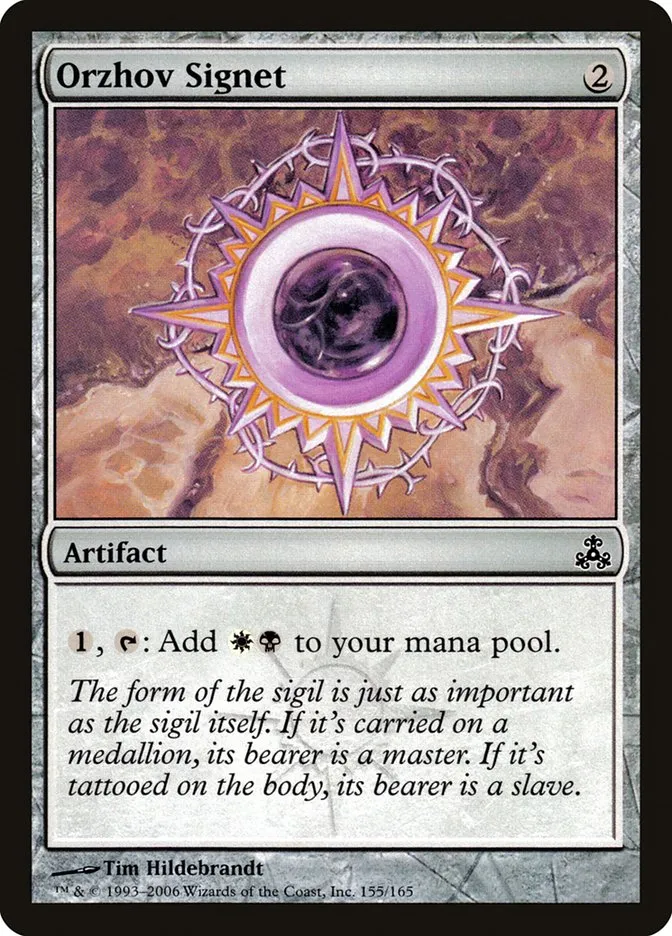 2006 Guildpact Orzhov Signet common #155 common card image
