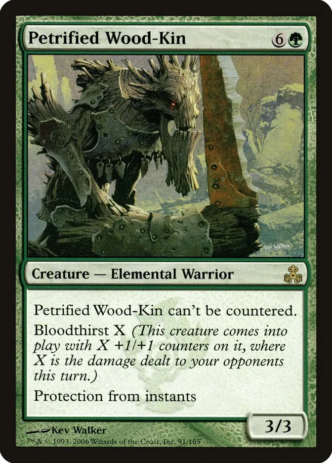 2006 Guildpact Petrified Wood-Kin #91 rare card image