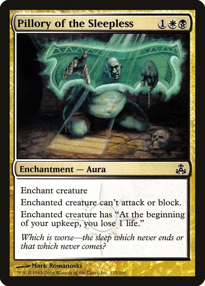 2006 Guildpact Pillory of the Sleepless #125 common card image