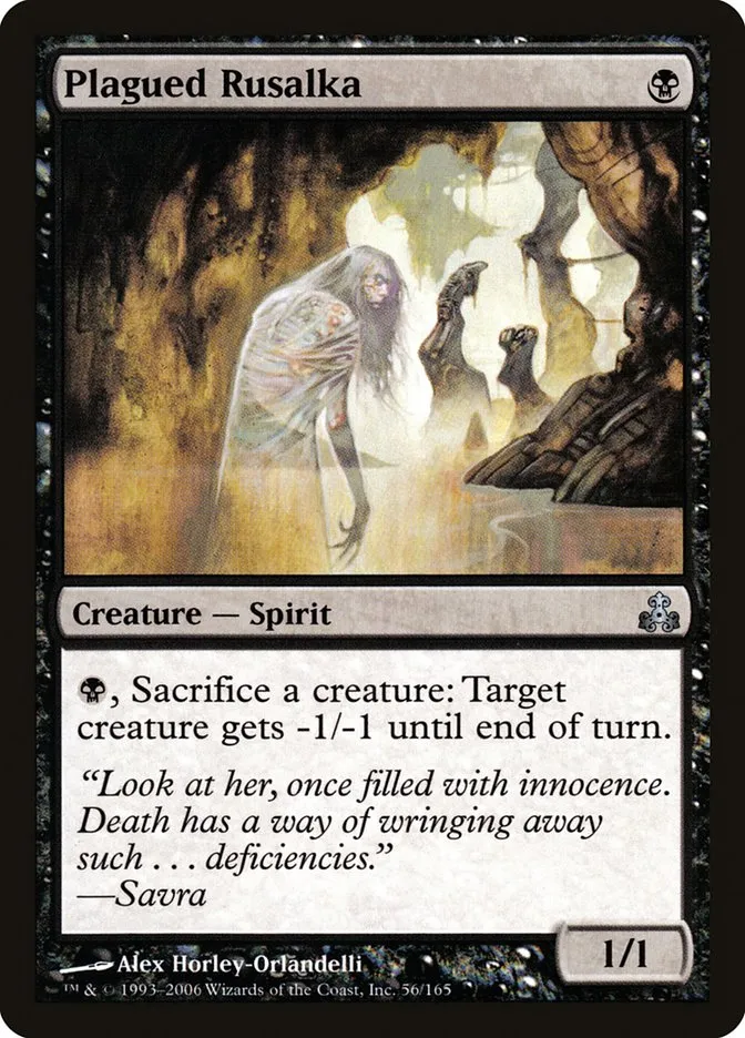 2006 Guildpact Plagued Rusalka uncommon #56 uncommon card image