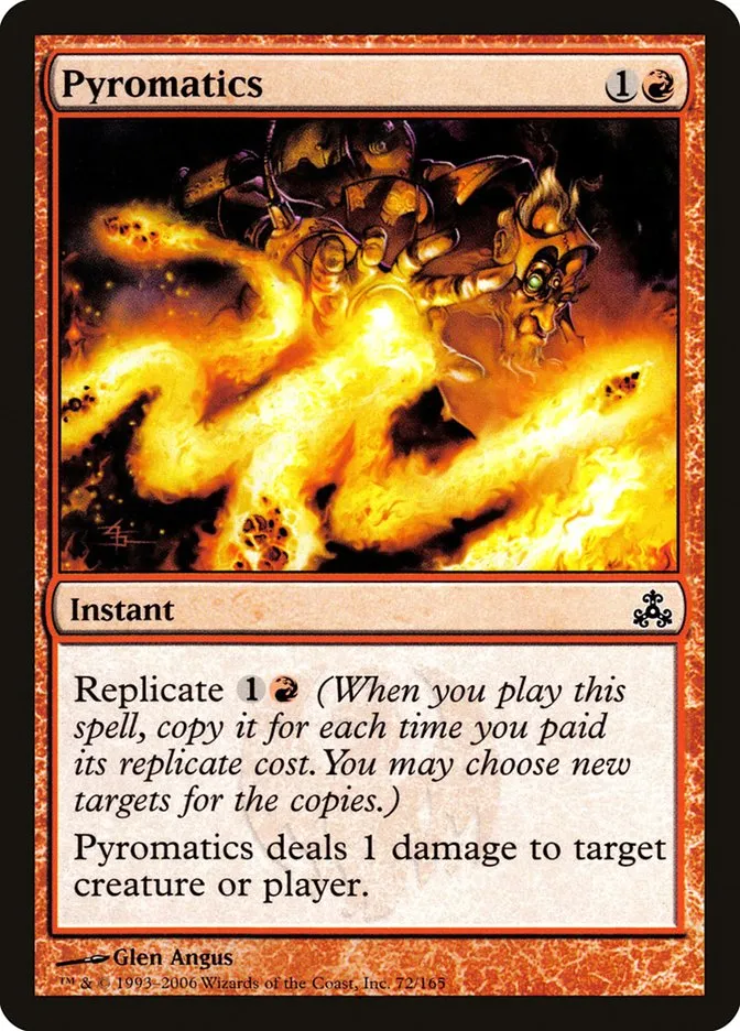 2006 Guildpact Pyromatics common #72 common card image