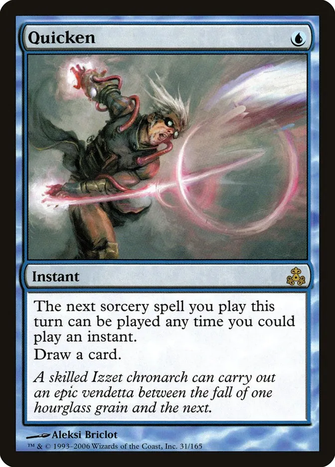 2006 Guildpact Quicken rare #31 rare card image