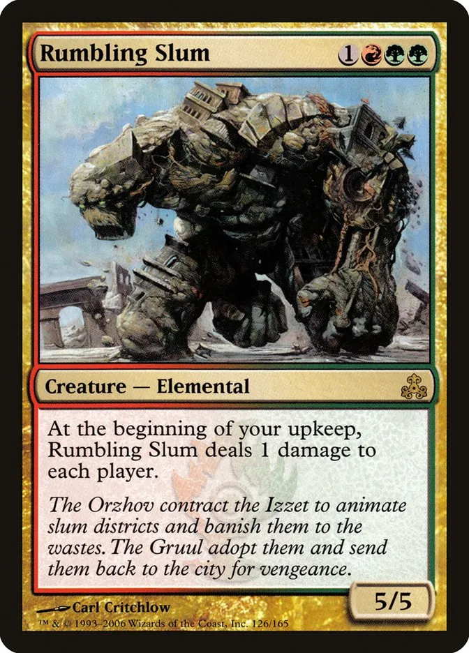2006 Guildpact Rumbling Slum #126 rare card image