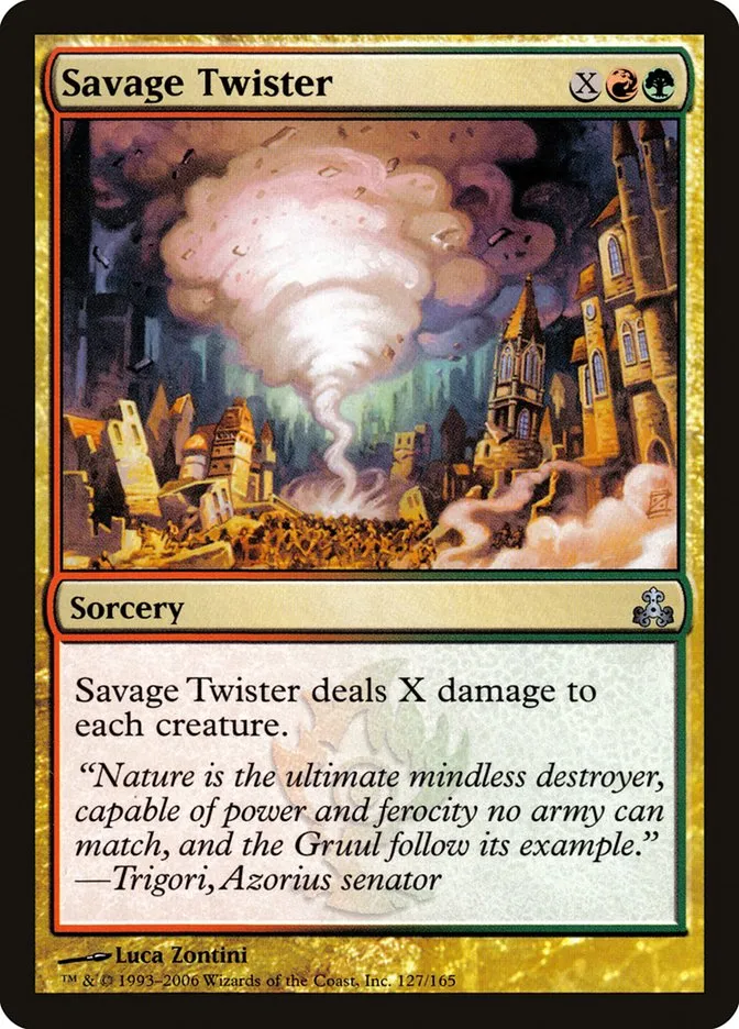 2006 Guildpact Savage Twister #127 uncommon card image
