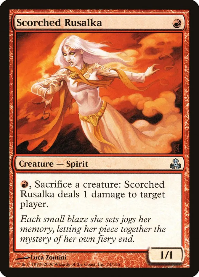 2006 Guildpact Scorched Rusalka uncommon #74 uncommon card image