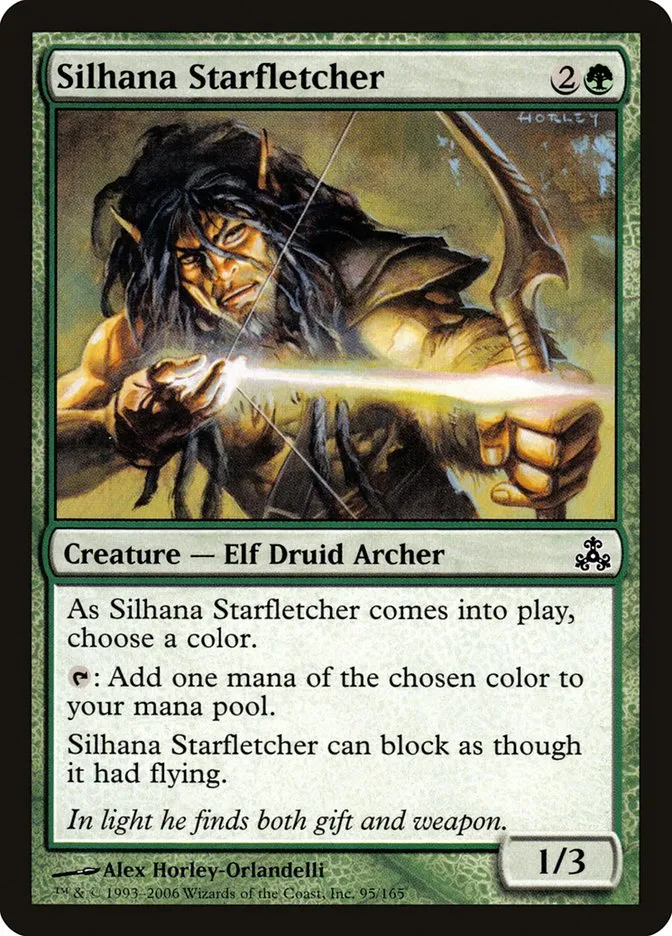 2006 Guildpact Silhana Starfletcher common #95 common card image