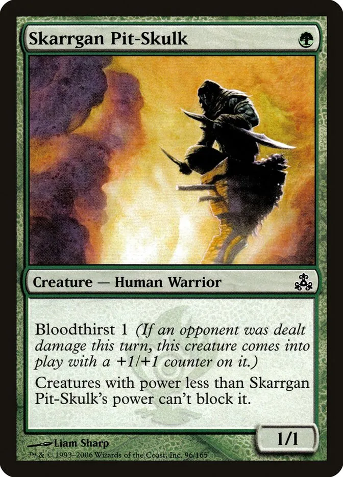 2006 Guildpact Skarrgan Pit-Skulk common #96 common card image