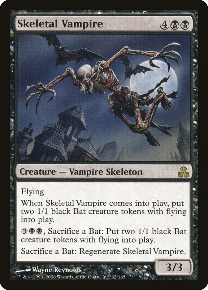 2006 Guildpact Skeletal Vampire rare #62 rare card image