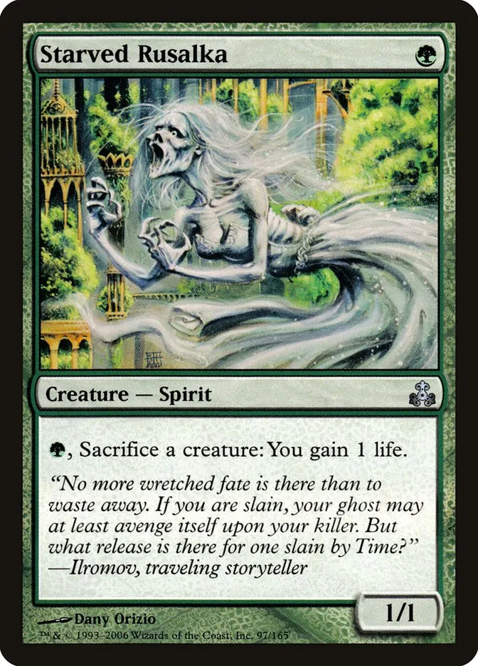 2006 Guildpact Starved Rusalka uncommon #97 uncommon card image