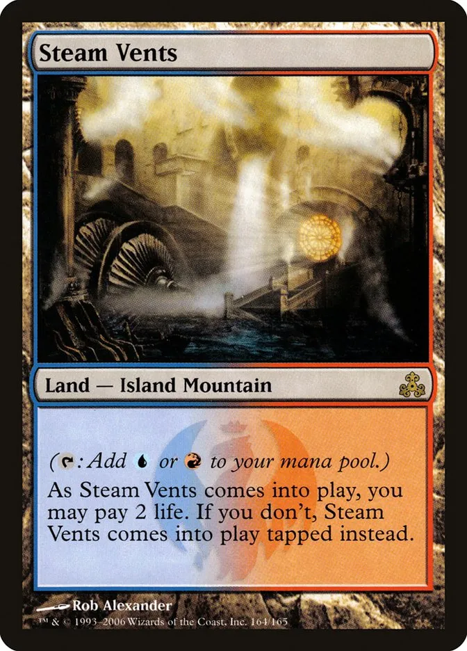 2006 Guildpact Steam Vents rare #164 rare card image