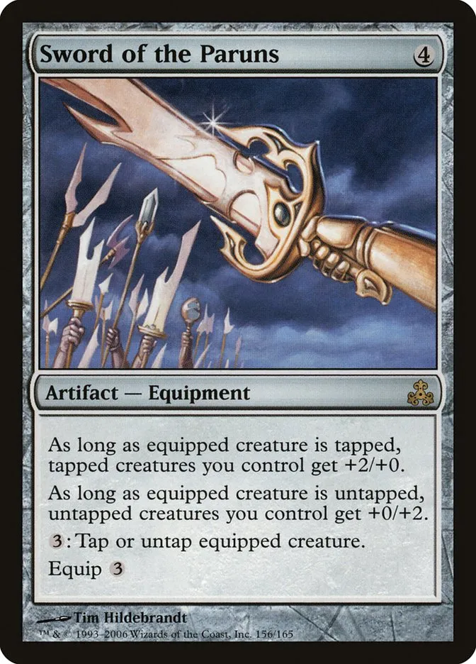 2006 Guildpact Sword of the Paruns #156 rare card image