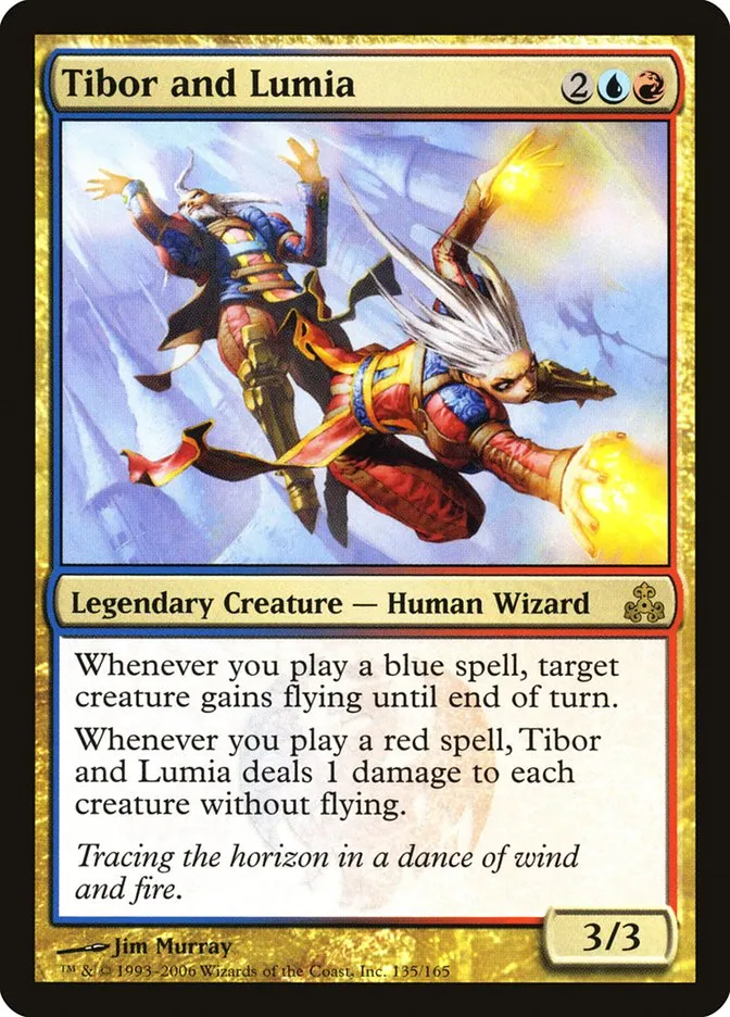 2006 Guildpact Tibor and Lumia #135 rare card image