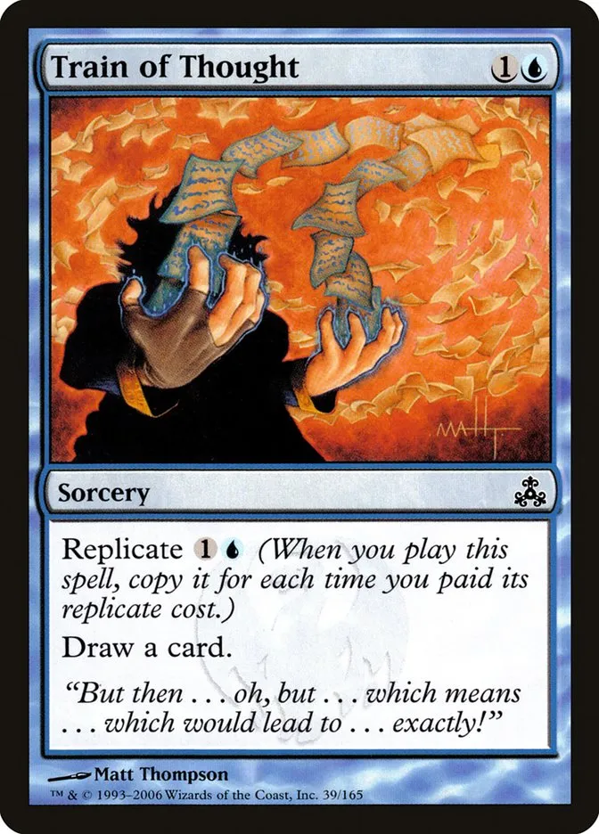 2006 Guildpact Train of Thought common #39 common card image