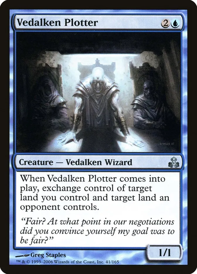 2006 Guildpact Vedalken Plotter uncommon #41 uncommon card image