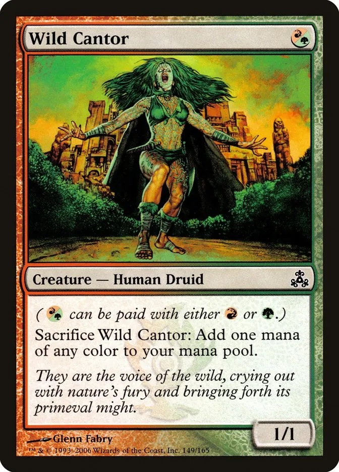 2006 Guildpact Wild Cantor common #149 common card image