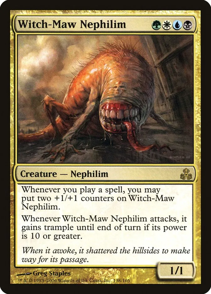 2006 Guildpact Witch-Maw Nephilim rare #138 rare card image