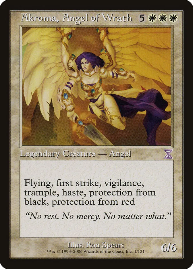 2006 Time Spiral Timeshifted Akroma, Angel of Wrath special #1 special card image