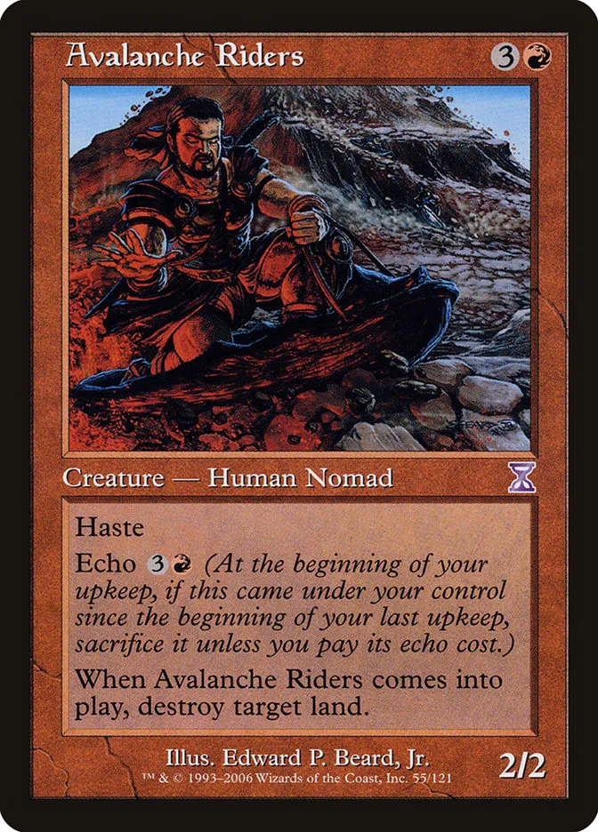2006 Time Spiral Timeshifted Avalanche Riders #55 special card image