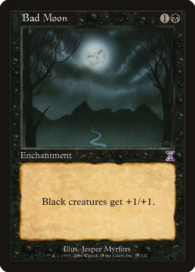 2006 Time Spiral Timeshifted Bad Moon special #38 special card image