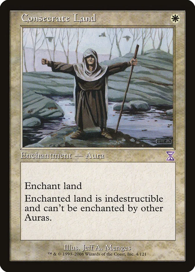 2006 Time Spiral Timeshifted Consecrate Land special #4 special card image