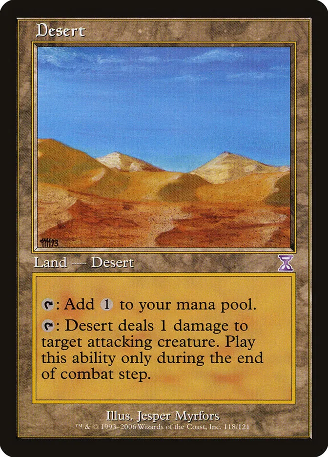 2006 Time Spiral Timeshifted Desert [Foil] special #118 special card image
