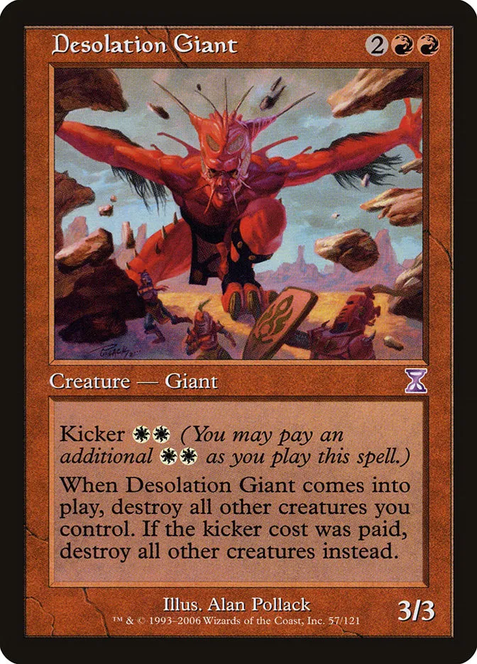 2006 Time Spiral Timeshifted Desolation Giant #57 special card image