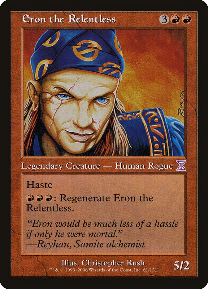 2006 Time Spiral Timeshifted Eron the Relentless #61 special card image